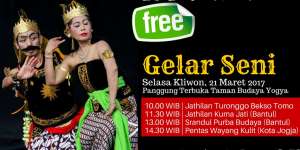 Gelar Seni 21 Maret 2017 Di Panggung Terbuka TBY