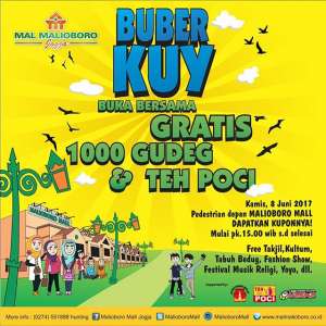 Buka Bersama Gratis 1000 Gudeg & Teh Poci di Malioboro