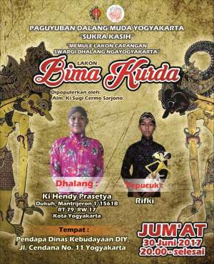 Paguyupan Dalang Muda Sukra Kasih mempersembahkan "Bima Kurda"