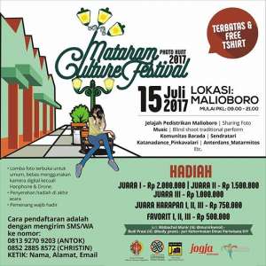 Lomba Foto tema Mataram Culture Festival