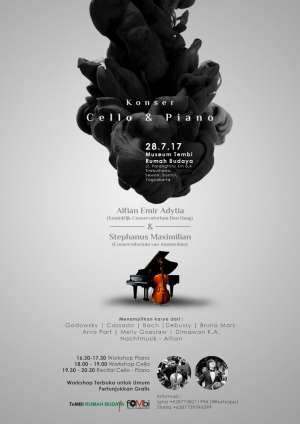 Konser Cello dan Piano di Tembi Rumah Budaya