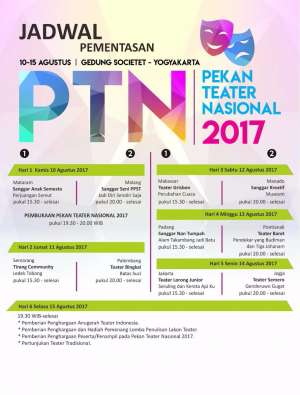 Jadwal Pentas Pekan Teater Nasional 2017