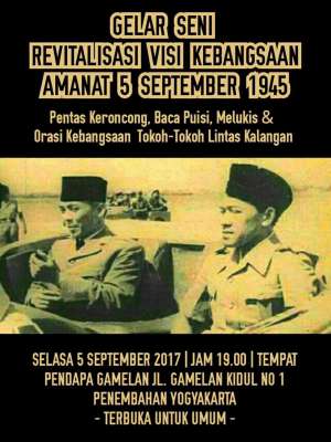 Gelar Seni Revitalisasi Visi Kebangsaan 
