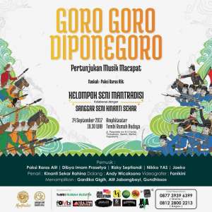 Pertunjukan Musik Macapat "Goro-goro Diponegoro"