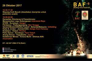 Rundown Bedog Art Festival, 28 okt 2017