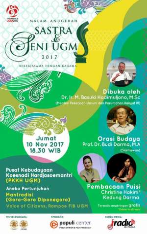 Malam Anugerah Sastra dan Seni UGM