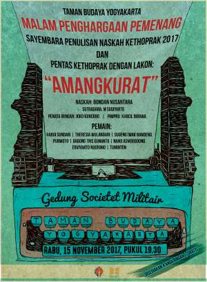 Malam Penghargaan Pemenang Lomba Naskah "Amangkurat"