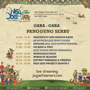 Ngayogjazz 2017- Penampil di Panggung Serbu