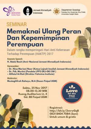 Seminar : Memaknai Ulang Peran Dan Kepemimpinan Perempuan