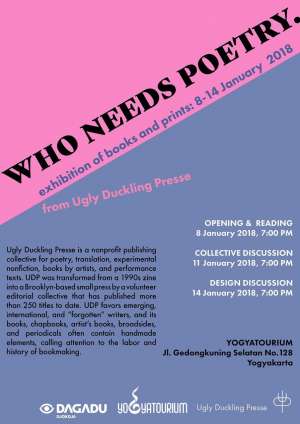 Pameran Ruang Baca "Who Needs Poetry"