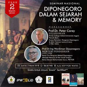 Seminar Nasional : Diponegoro dalam Sejarah dan Memory
