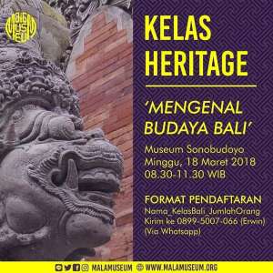 Kelas Heritage : Mengenal Budaya Bali