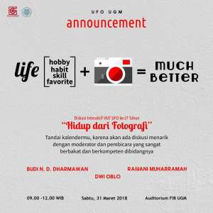 Diskusi UFO UGM Hidup dari Fotografi