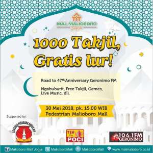 Bagi 1000 Takjil Gratis di Pedestrian Malioboro