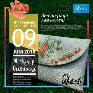Workshop Decoupage di Kelas Kreatif IFI-LIP