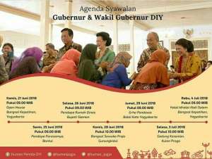 Agenda Syawalan Gubernur dan Wakil Gubernur DIY 2018