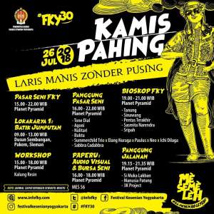 Agenda FKY #30, Kamis 26 Juli 2018