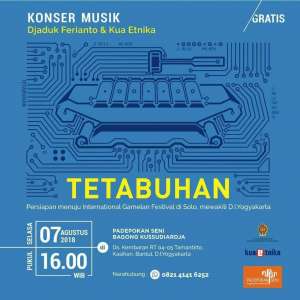 Konser Musik Djaduk Ferianto dan Kua Etnika "Tetabuhan"