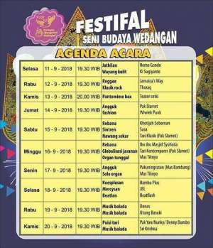 Festival Budaya Wedangan Plaza Ngasem