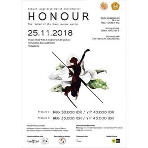 Pagelaran ballet kotemporer 2018 HONOUR: "The Ballad of the Brave Woman Warrior"
