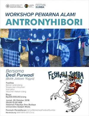 Workshop Pewarna Alami Antronyhibori bersama Dedi Purwadi