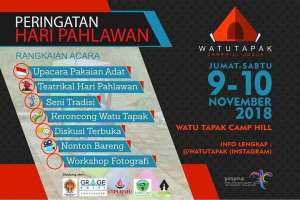 Peringatan Hari Pahlawan di Watu Tapak