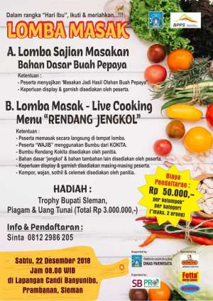 Lomba Memasak Menyambut Hari Ibu 2018