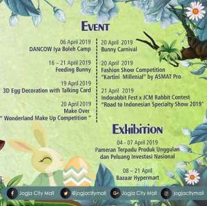 Agenda Jogja City Mall April 2019