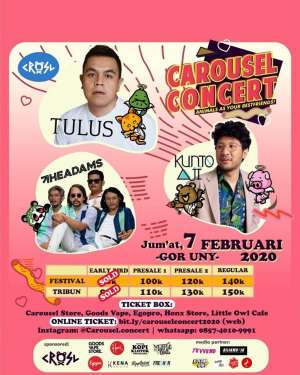 Carousel Concert: TULUS x KUNTO AJI x THE ADAMS