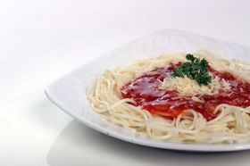Sunny Spaghetti yang lezat di Discovery Cafe