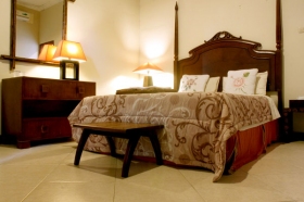 Kamar tidur di Villa Pakem