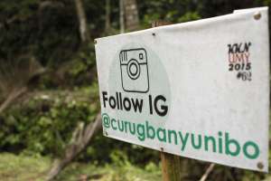 Akun instagram Curug Banyunibo 