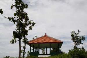 Tempat menikmati pemandangan di desa Nawungan I, sejalur menuju goa Nagasari 