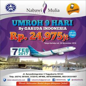 promo umroh 9 hari nabawi mulia travel