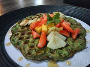 Waffle Fruit And Honey Paideia Caffe