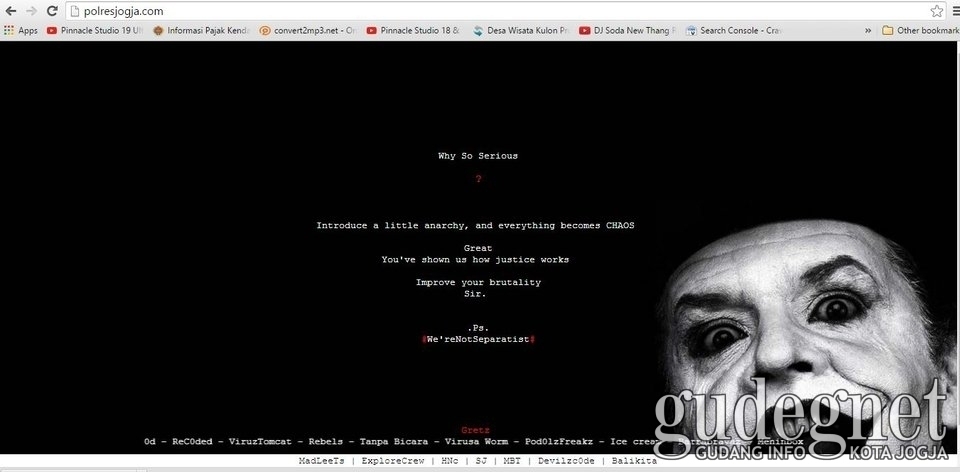 Situs Polda DIY Kena Hack
