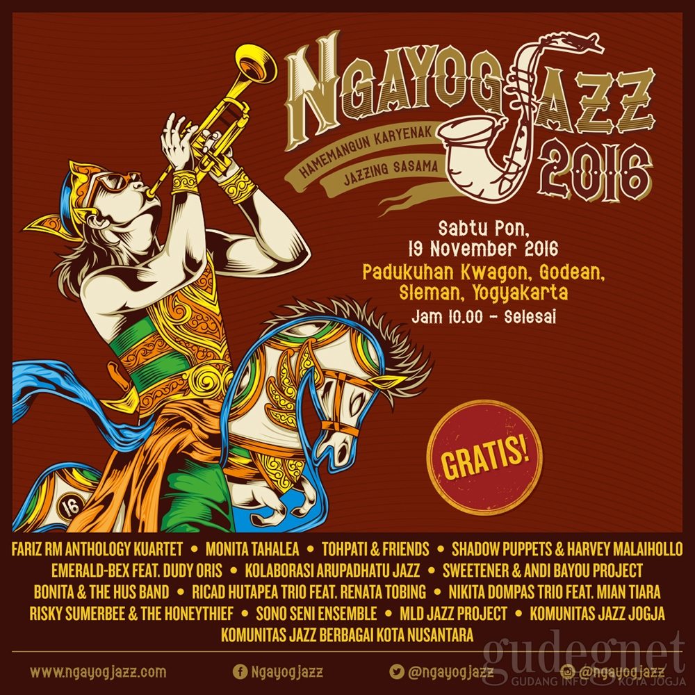 Ini Dia Daftar Lengkap Artis yang Bakal Tampil di Ngayogjazz 2016!