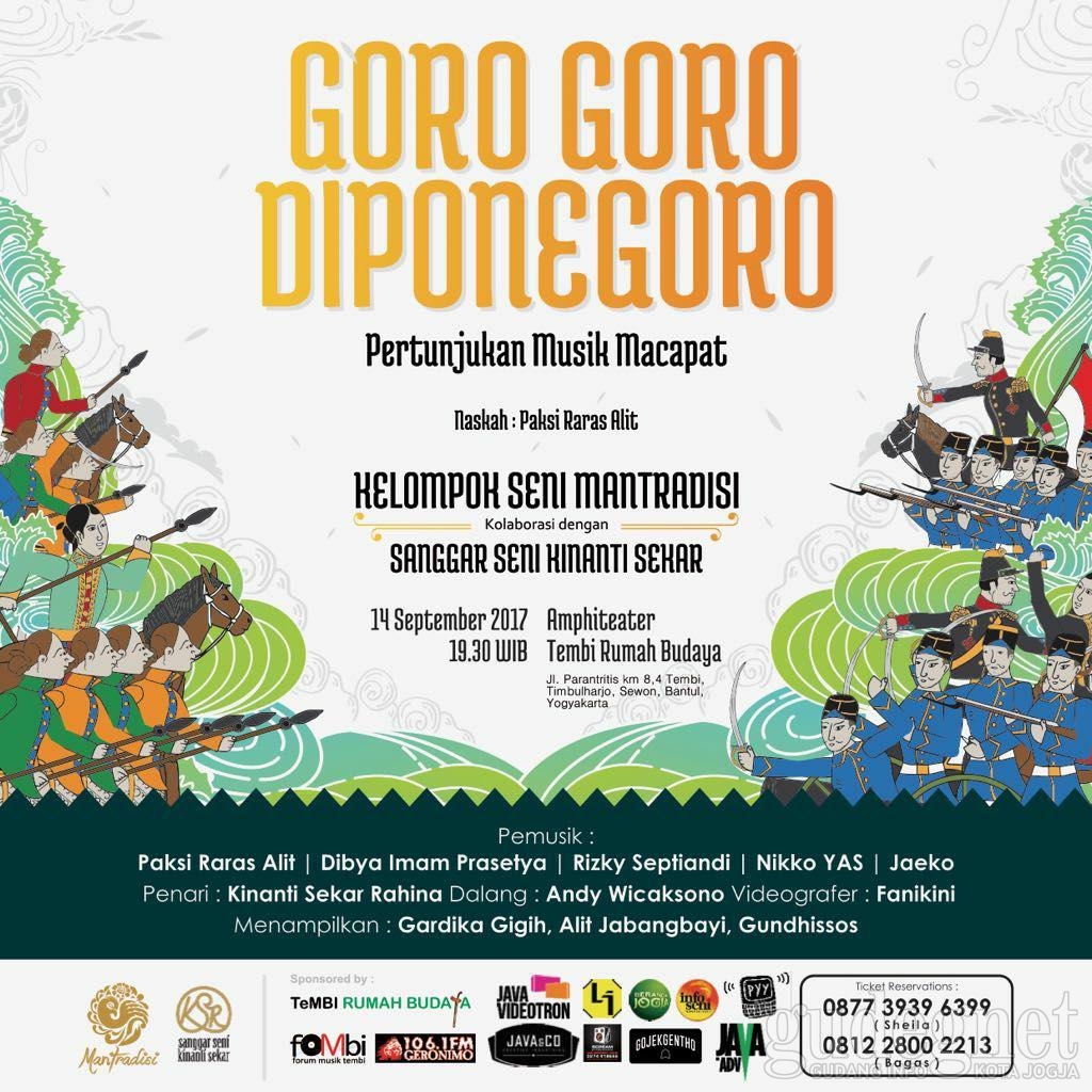Saksikan Pertunjukan Macapat Bertajuk Goro-goro Diponegoro