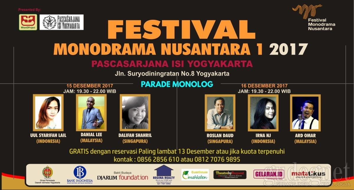 Kolaborasi 3 Negara di Festival Monodrama Nusantara 