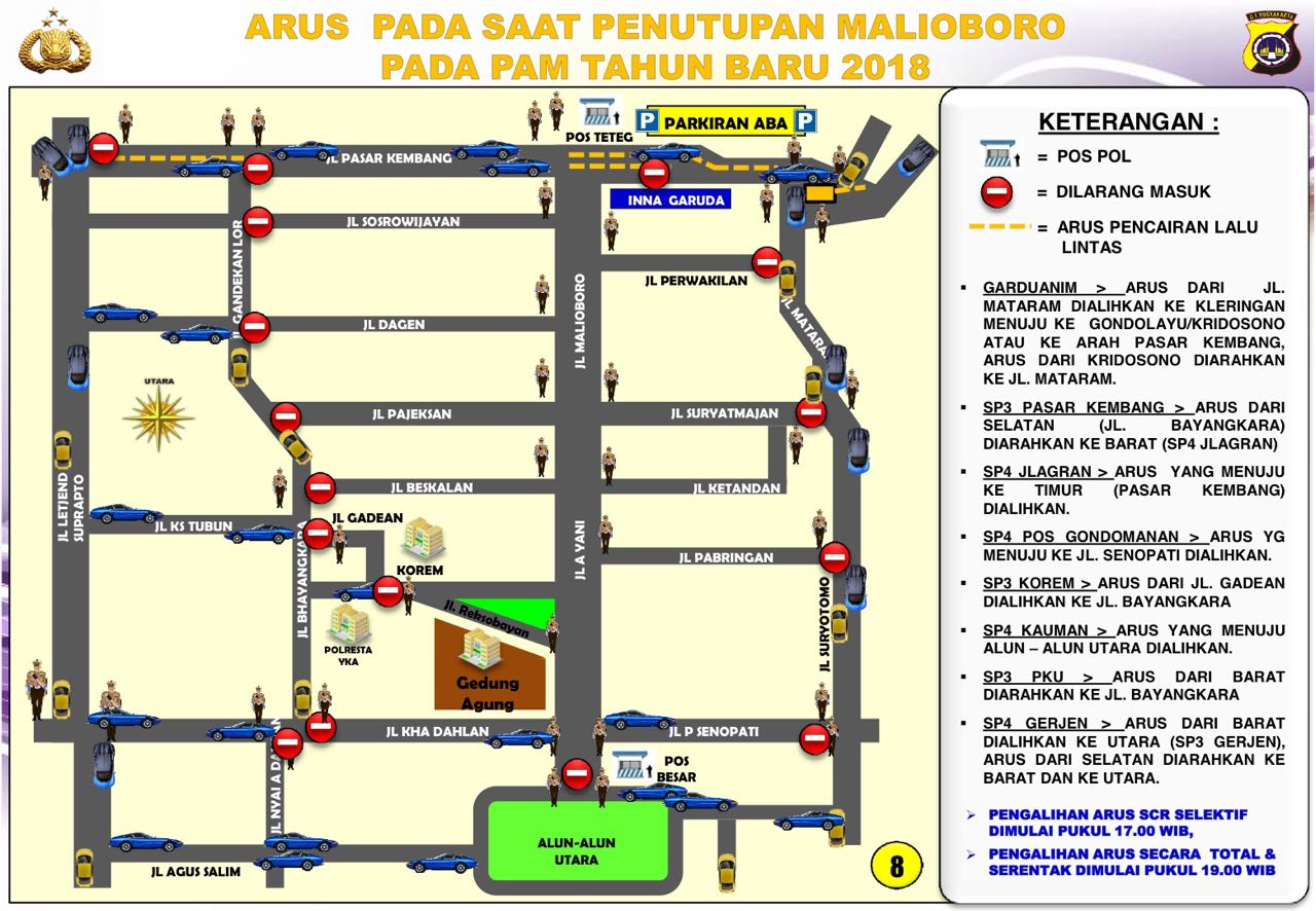 Daftar Acara Tahun Baruan di Malioboro dan Info Pengalihan Arusnya