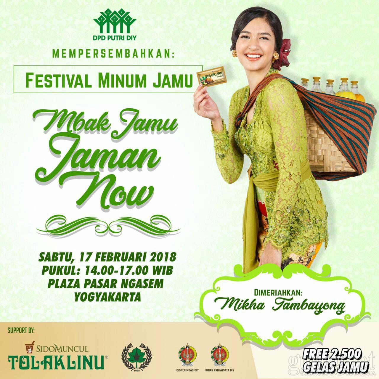 Mikha Tambayong Bakal Meriahkan Festival Minum Jamu