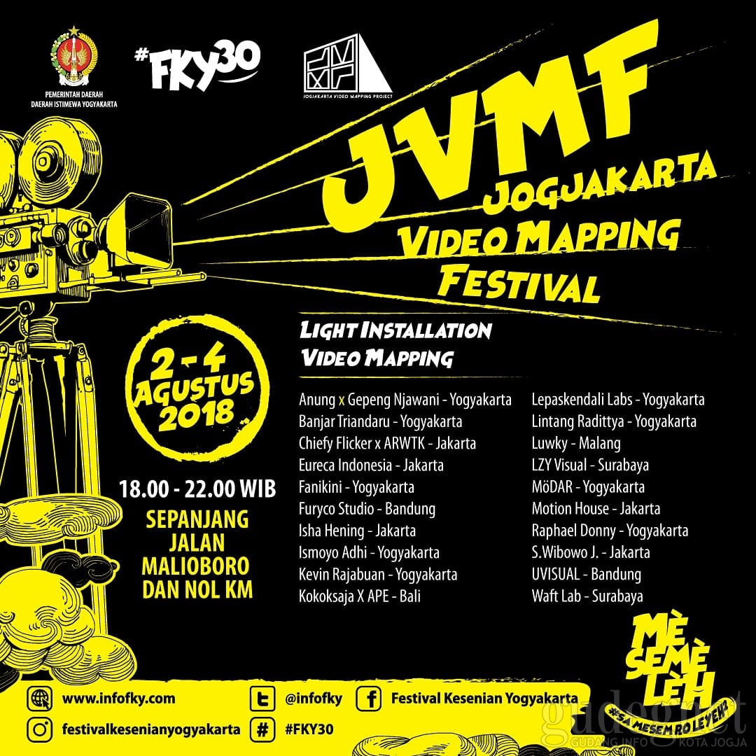 Jogja Video Mapping Project Persembahan FKY Mulai Malam Ini