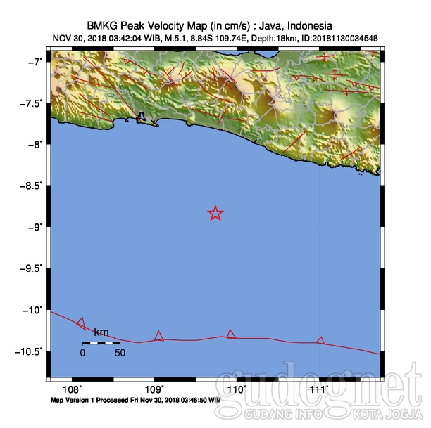 Gempa 5.1 SR Guncang Kulonprogo