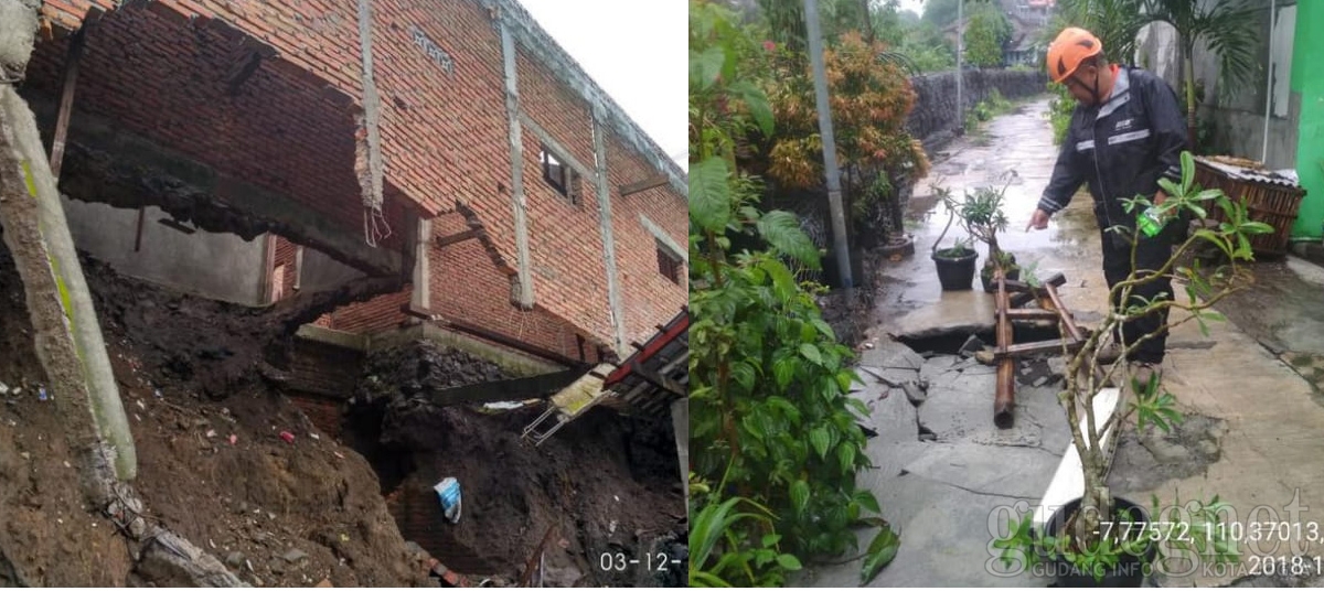 Hujan Lebat Dua Jam, Sejumlah Area Banjir dan Longsor