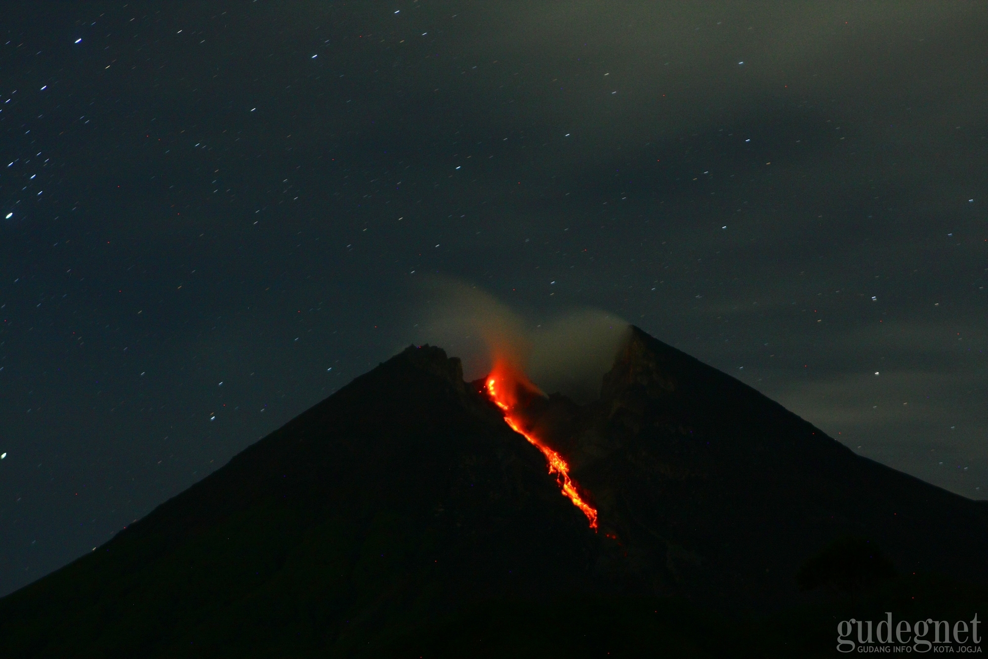 Merapi Alami Guguran Sebanyak Enam Kali