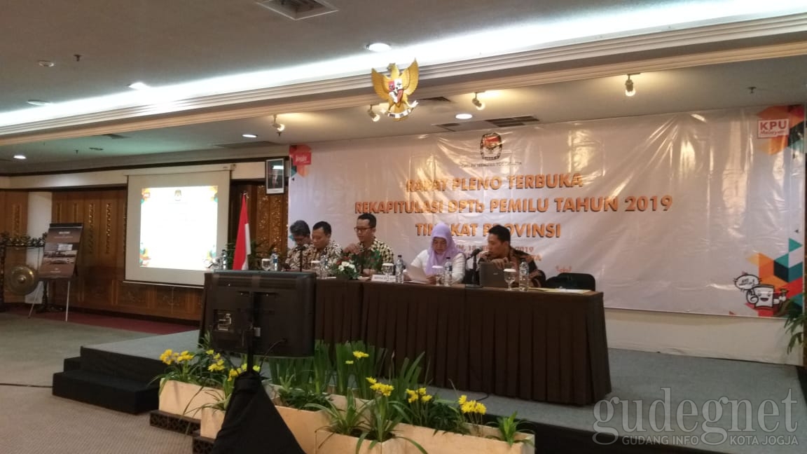 KPU DIY Gelar Rapat Pleno Rekapitulasi DPTb