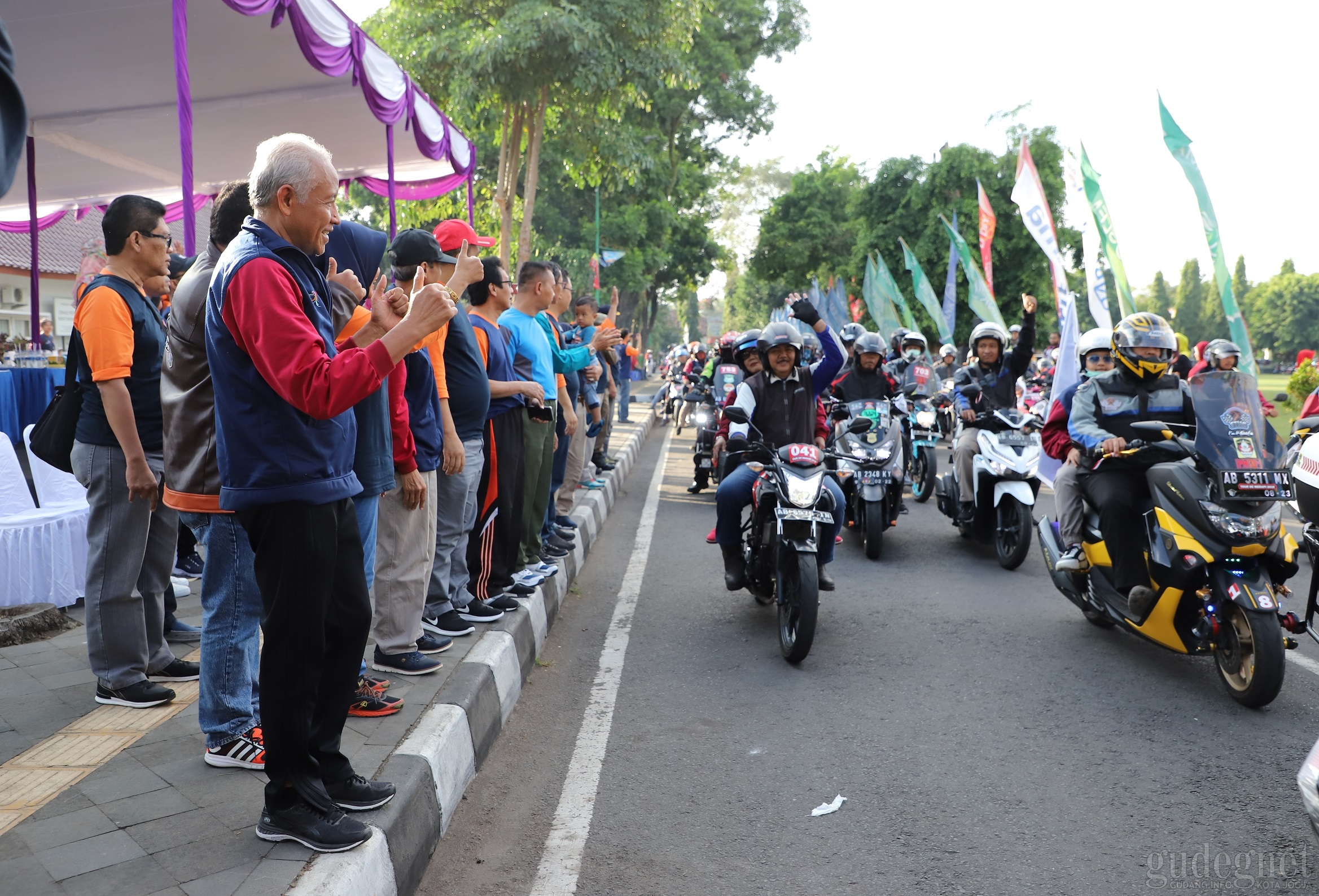 Tempuh Jarak 100 Km, 1.400 Pemotor Lintas Embung Sleman