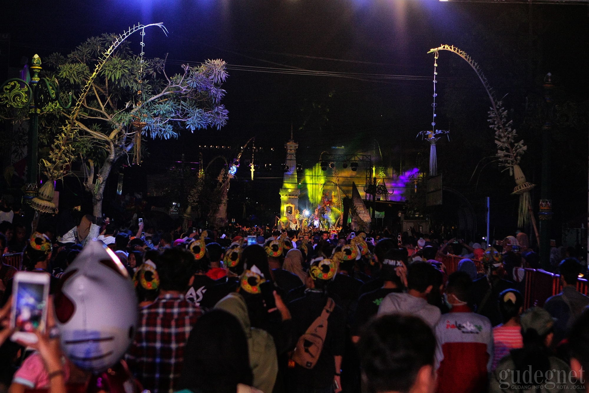 Kawasan Tugu Ditutup Jelang Wayang Jogja Night Carnival 