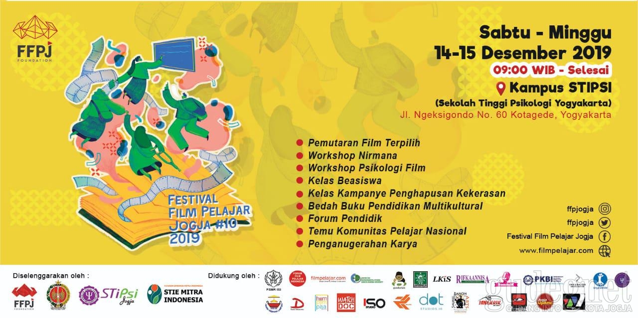 Festival Film Pelajar Jogja 2019 Akan Putar 57 Film Karya Siswa Indonesia