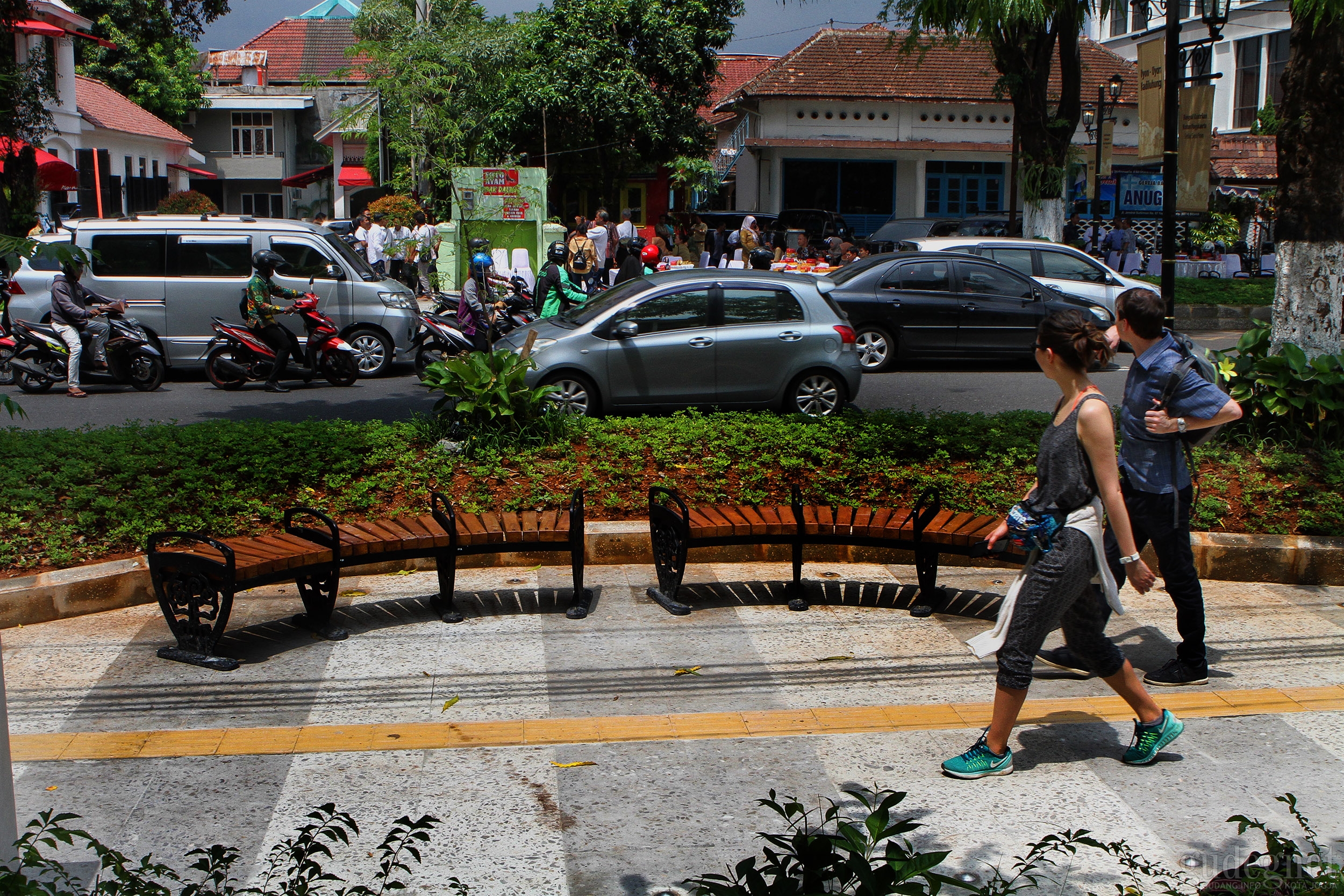 Pedestrian Sudirman Siap Sambut Tahun Baru